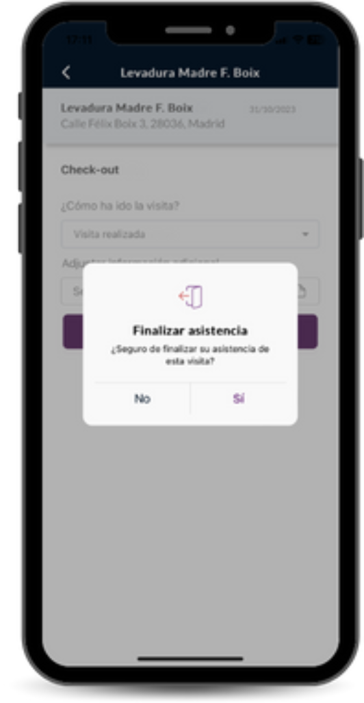 Paso 3: Confirmación de finalización