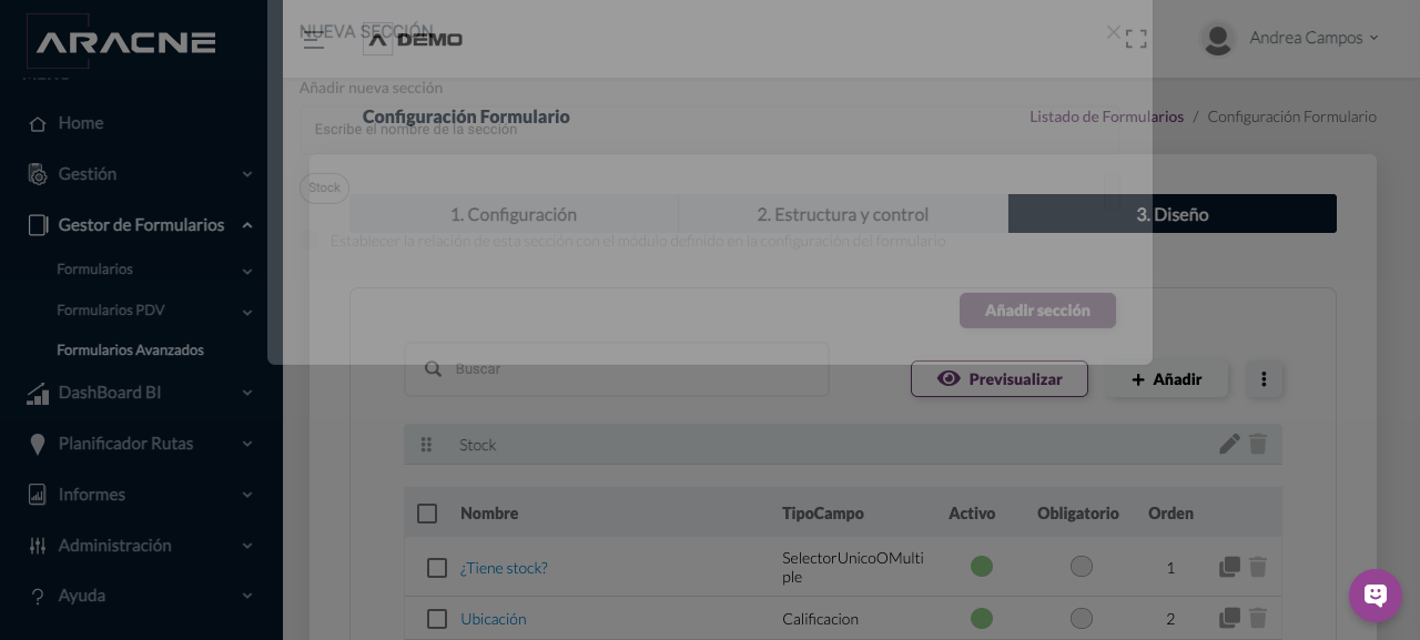 Nueva sección