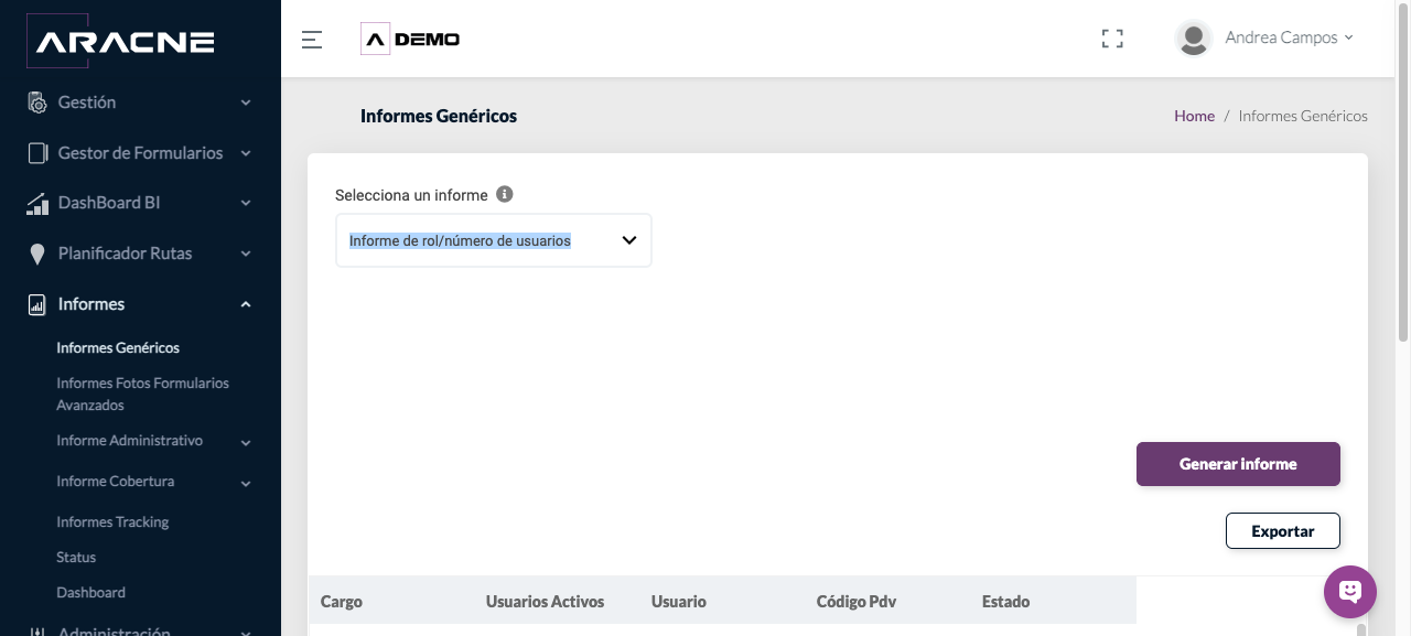 Resultado de un Informe Genérico