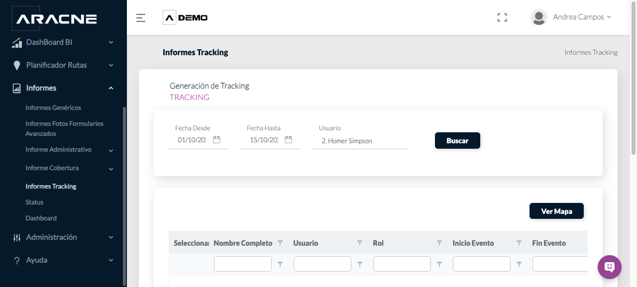 Resultado de Tracking
