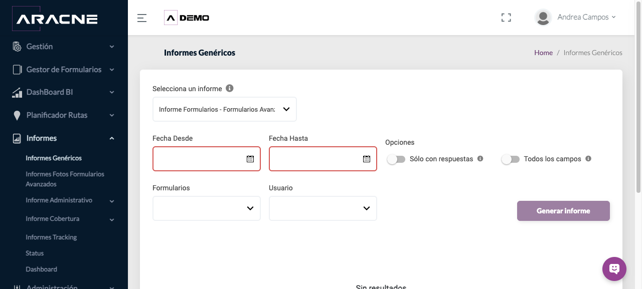 Informe Formularios - Formularios Avanzados