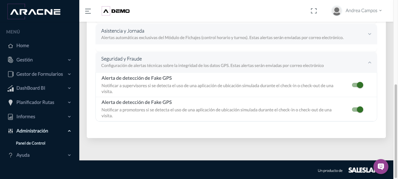 Alertas de Seguridad y Fraude
